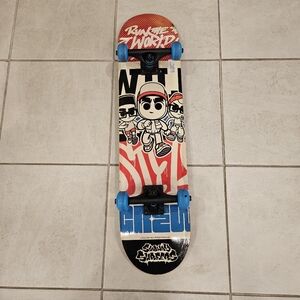 Subway Surfers Skateboard with Blue Wheels